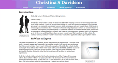 Desktop Screenshot of christinasdavidson.com